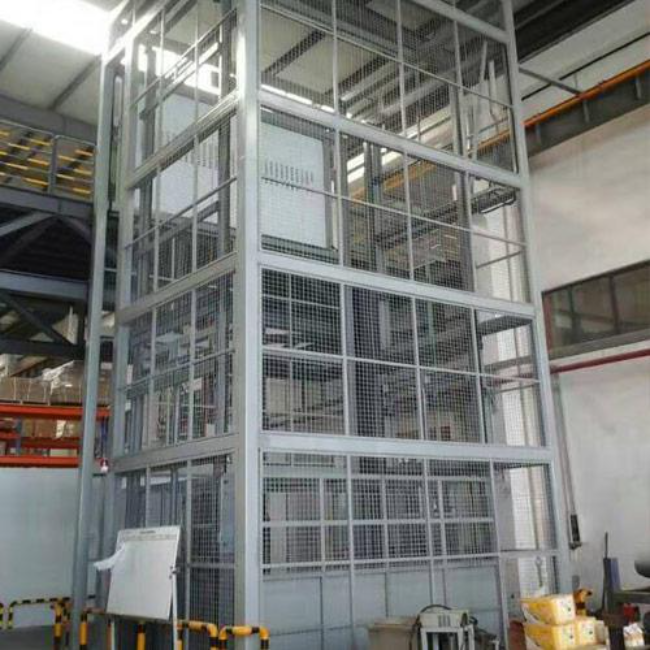 长白导轨式升降平台货梯